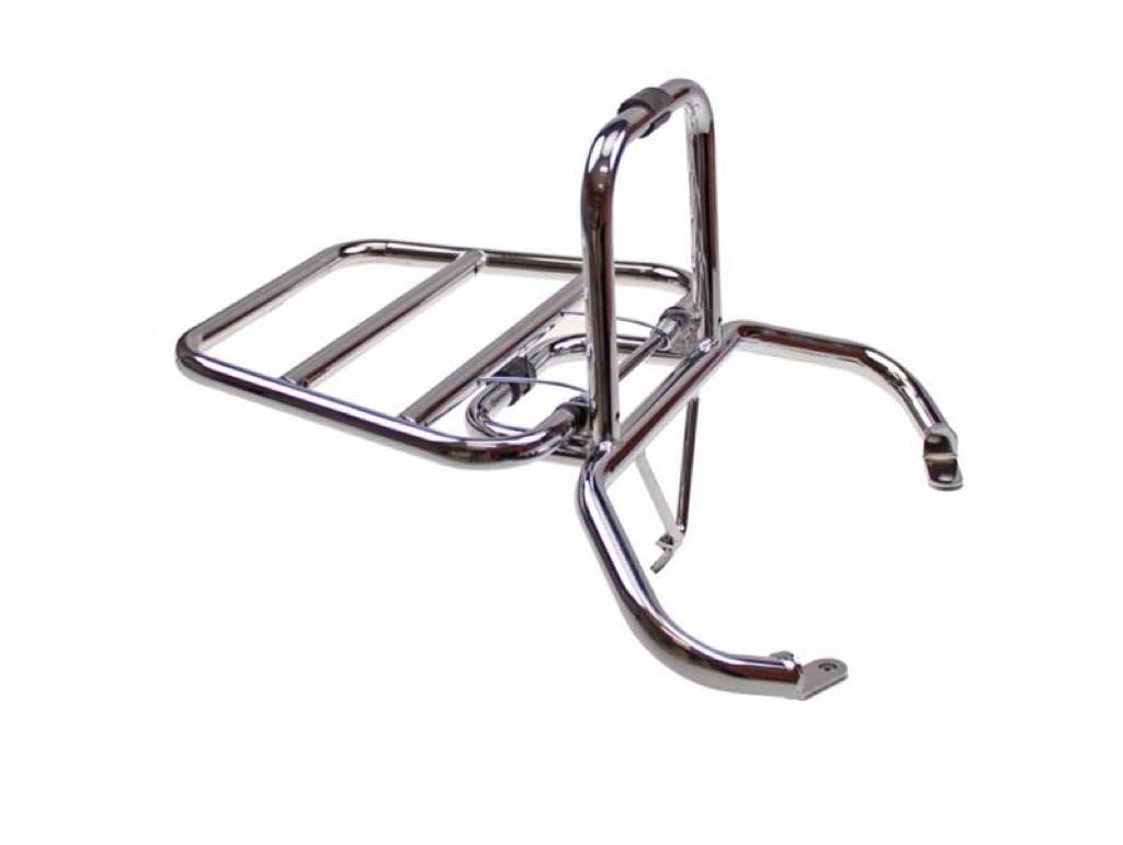 Klappbarer Chrom Gepäckträger Heckträger passend für Sym Fiddle II III 50 125 (2008-2013)