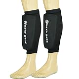 Krav Maga Negro Pesado Eva Acolchado Elástico Espinilleras - Negro, Small