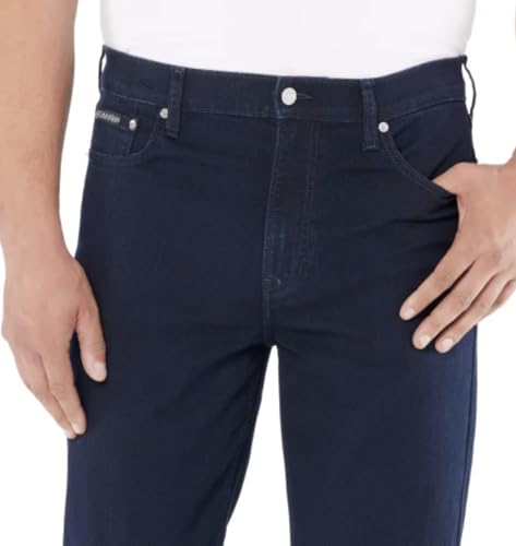 Calvin Klein Men's Classic 5-Pocket Stretch Straight Fit Denim Jean3