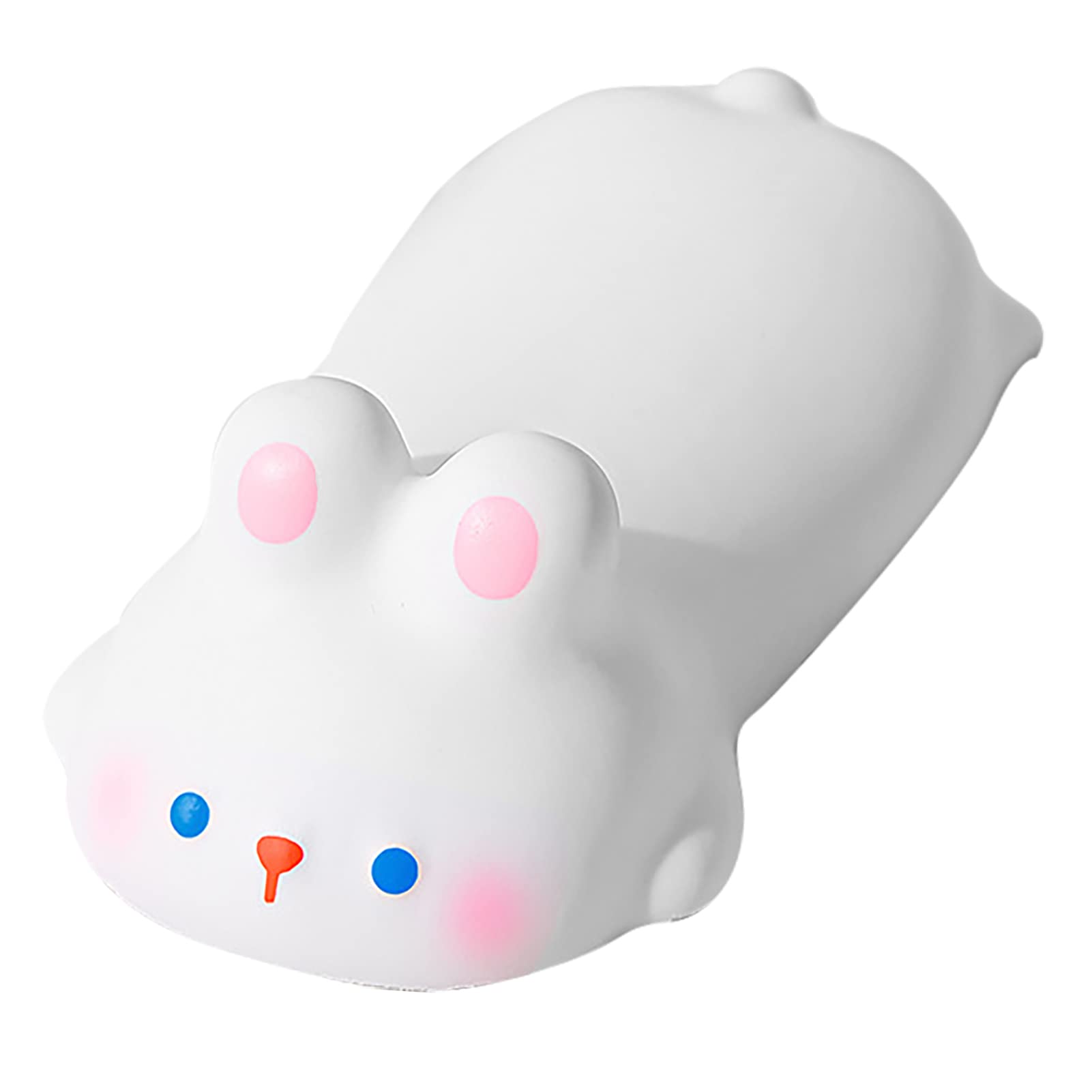 Keyboard Wrist Pad Cartoon Animal Style Soft Comfortable Relief for Home Game Office PU Material White Rabbit