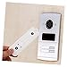 Doorbell Backplate White Plastic Anti-Theft Mount with Adjustable Installation Tools (2 Pieces)