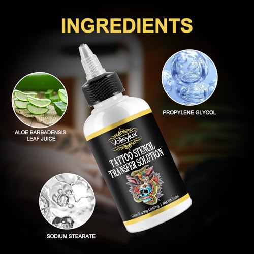 Tattoo Stencil Transfer Gel, 150 ml Tattoo-Schablonencreme für Papierklebezubehör, Fresh Stuff Tattoo-Schablone