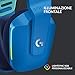 immagine 6Logitech G733 Lightspeed Cuffia Wireless con Microfono Gaming con Fascia per la Testa a Sospensione, Lightsync RGB, Tecnologia Microfono Blue Voice e Driver Audio Pro-G, Blue