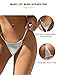 comeondear G String Thongs for Women Sexy Micro Thong Underwear Plus Size Silver Panties Sexy Low Rise Micro T-Back Underwear