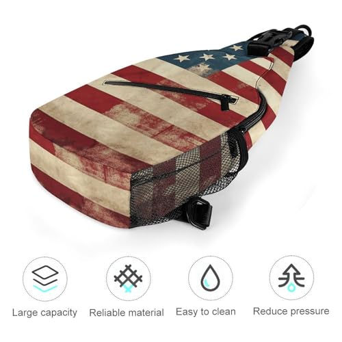 Bolso tipo sling cruzado casual para hiking y viajes miniatura 5