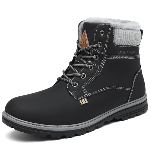 {Descansos Nieve Hombre 40 Descansos Mishansha Hombre Impermeables Botas de Nieve de Plano con Forro Mujer Impermeables Calentitas Antideslizantes Trekking...