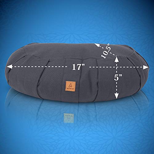 Zabuton Cushion in 10 Color - USA Buckwheat Hulls - Image 3