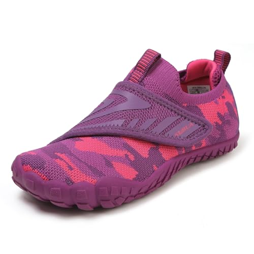 Image of KUBUA Multifunctional Kids Water Shoes Boys Girls Quick Dry Swim Aqua Socks | Wide Toe Box, Lightweight, Barefoot-Style, Breathable, Beach, Pool, Kayak, Water Parks, Hiking, Toddler, Little Kid, Big Kid