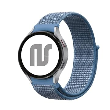 Pulseira NSmart em nylon compativel com Galaxy Watch 6 - Galaxy Watch 6 Classic - Galaxy Watch 5 - Galaxy Watch 5 Pro - Galaxy Watch 4 Classic (Único, Azul Cape Cod)