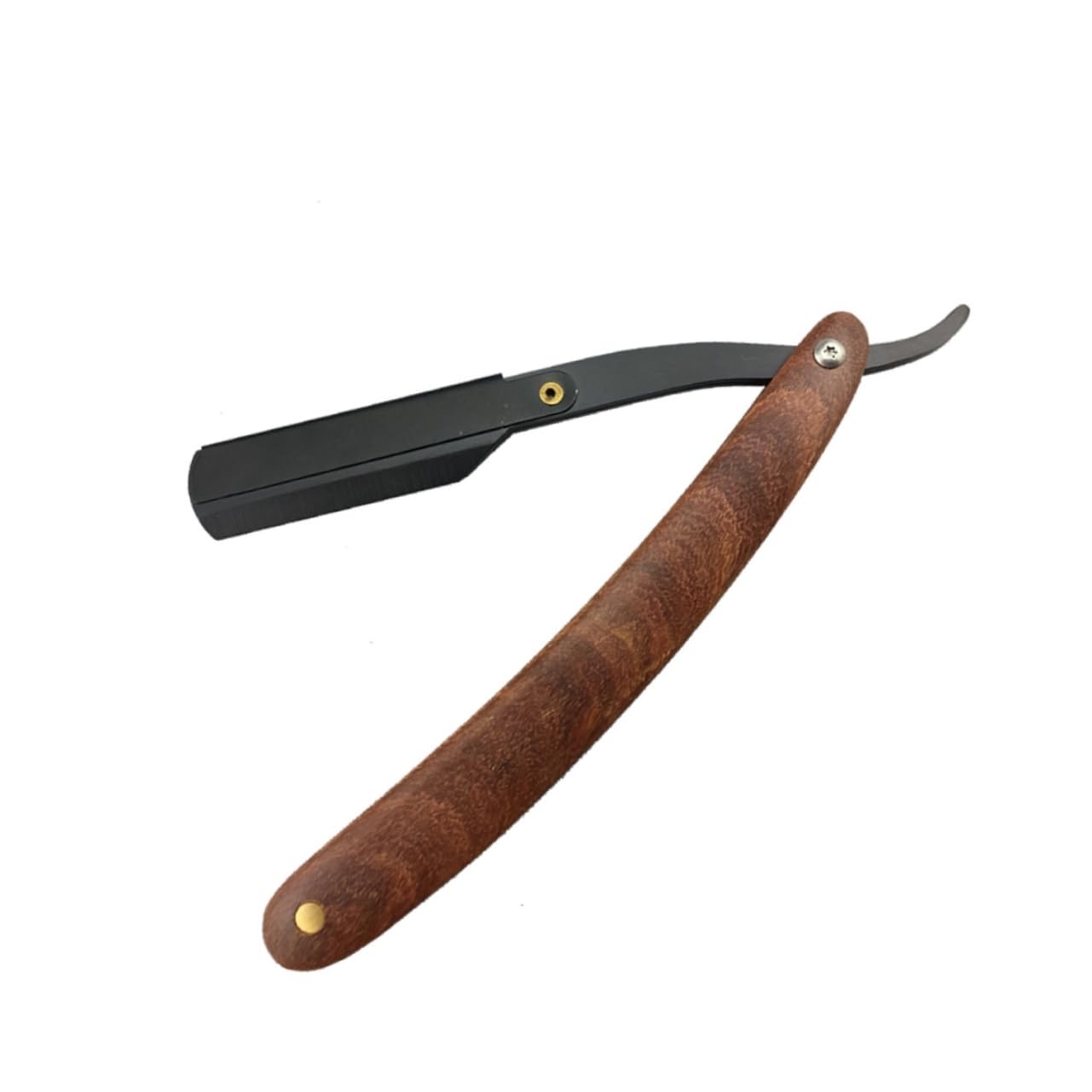 FOMIYES Vintage Metal Shaving Manual Razor for Men Barber Steel Safe for Beard Sideburns Short Fine Hair Easy to Use