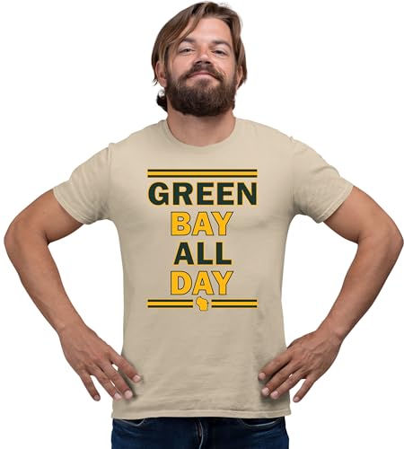 Large Sand Green Bay All Day T-Shirt