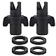 Adapter,Sup Adapter Für Kompressor,Halkey Roberts Ventiladapter,Adaptateur Pompe Air,Ventile,Kajak-Luftventil-Anschluss,Schwarz,Bootsventil-Adapter,Inflation,Surfbrett-Zubehör