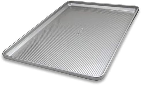 USA Pan Bakeware Heavy Duty Extra Large Sheet Pan Warp Resistant Nonstick Baking Pan, Aluminized Steel - Thumbnail 2