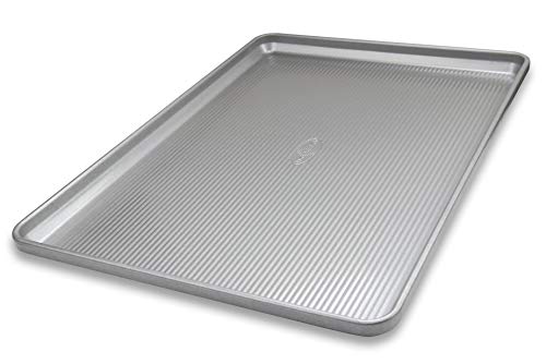 USA Pan Bakeware Heavy Duty Extra Large Sheet Pan Warp Resistant Nonstick Baking Pan, Aluminized Steel by USA Pan - Used condition - US$31.15