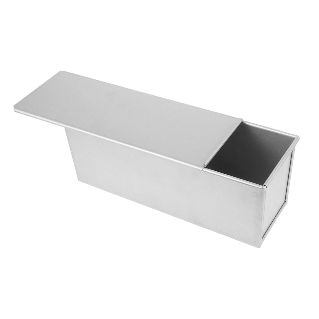 Kastenform mit Deckel aus Aluminiumlegierung Große Kapazität Antihaft und Gleichmäßige Wärmeverteilung zum Backen von Toastbrot im Alltag