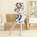 Glaphy Retro Ducks Farm Animals Bathrobe Hooded PJ Robe Soft Fleece Robe Pajama Sleepwears 2-12 Years