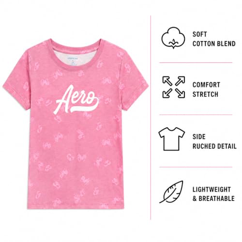 Image of Girls T Shirts - Soft Cotton Blend Short Sleeve Cute Graphic Tees - Classic Crewneck Logo Tee Girls Shirts (Sizes: 7-16)