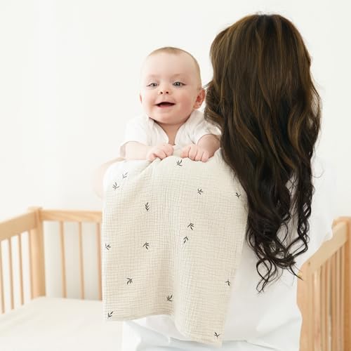 Bearmoss Moltontücher Baby 100% Baumwolle Weiche Spucktücher Baby,Atmungsaktiv und Extrem Saugfähig Musselin Tuch für Saugstark Mulltücher… – Ansicht 4