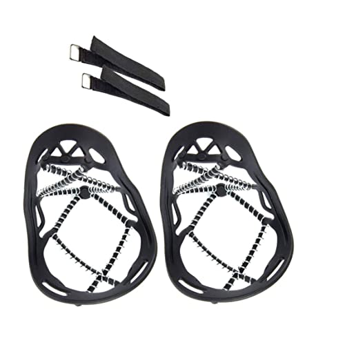 OnIUeZky Ice Cleats Traction Anti Slip Crampons Snow Grips Safe Protector Grips for Walking Boots Shoes M