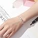 ZKXYFFS Silver Chain Bracelets for Women 925 Sterling Silver Beads Bangle Bracelet Transfer Lucky Cuff Bracelet Adjustable Fashion Women Jewelry Girls Fidget Bracelet For Anxiety Jewelry Friendship Gift
