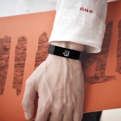 Pulsera Allah de silicona ajustable para hombre miniatura 4