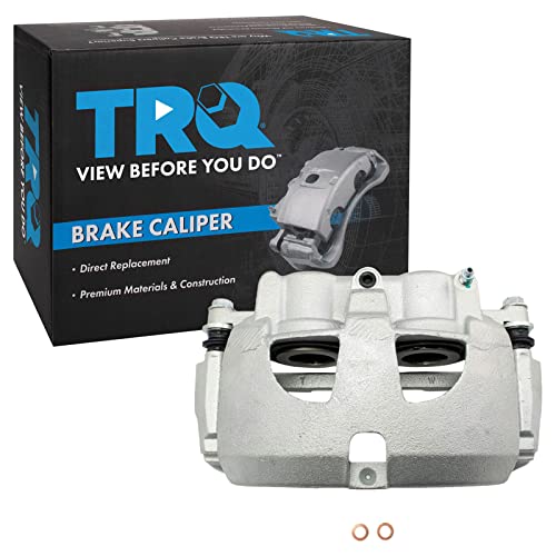 Image of TRQ Front Right Brake Caliper w /Bracket Passenger Side