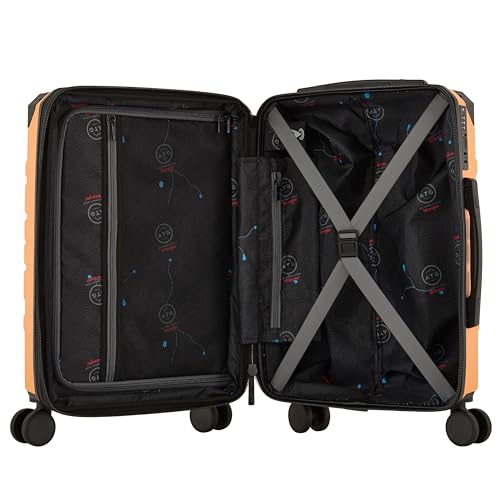 Image of Wrangler ATG Alpine 22 inch Expandable Rolling Hardside Carry-On Luggage, Blazing Orange