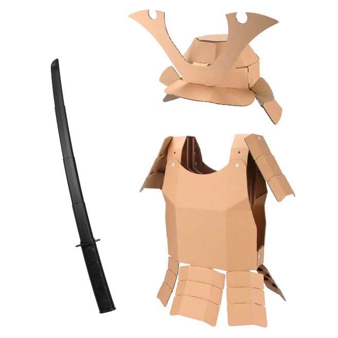 Amazon | なりきりシリーズダンボール兜＋甲冑＋模造刀セット対象年齢6