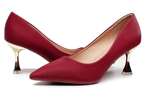 Image of VenusCelia Women's Golden Sun Pump Stiletto Heel Shoe | Dress Shoes