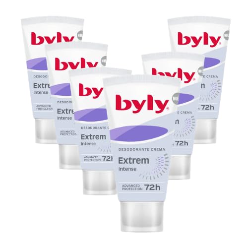 Byly Extrem Intense Desodorante Crema 50ml Pack 6 | Protección 72h | Advanced Protection