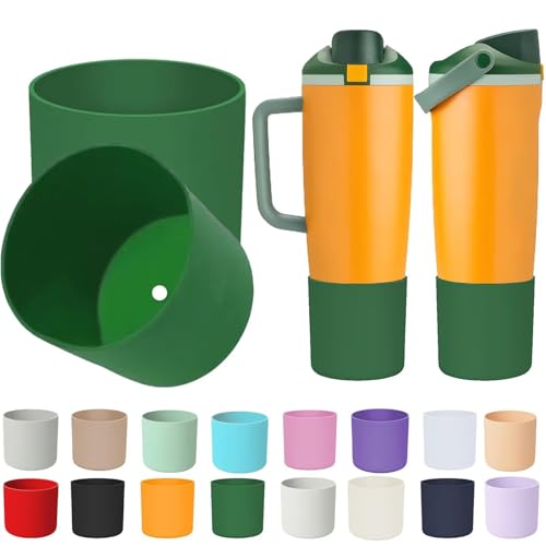 HWHIEUAIK 2PCS Higher Silicone Boots for Owala 30oz & 40oz FreeSip Sway Bottles & Tumblers, Large Protection Anti-Slip Bottom Cover Sleeve for Freesip Sway Tumbler and Bottle Accessories