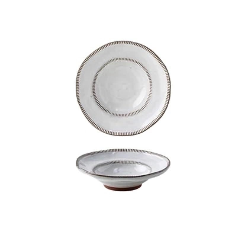 Platos De Pasta, Platos De Postre De Loza Vajilla platear de pasta de cerámica, platear hondo, platear de comida, platear de restaurante, cuenco, platos de cena creativos nórdicos Platos grandes