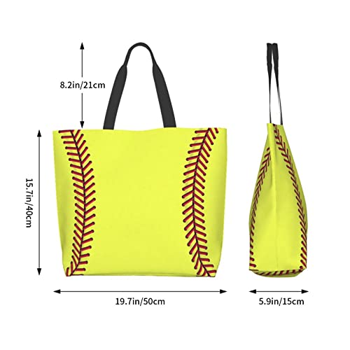 Bolso Tote para mujer estilo béisbol miniatura 6