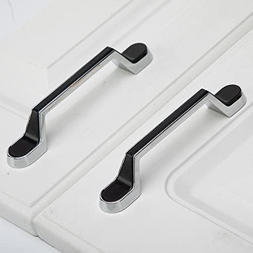 Poignée de placard noire entraxe 96mm avec vis pour rénover facilement vos meubles