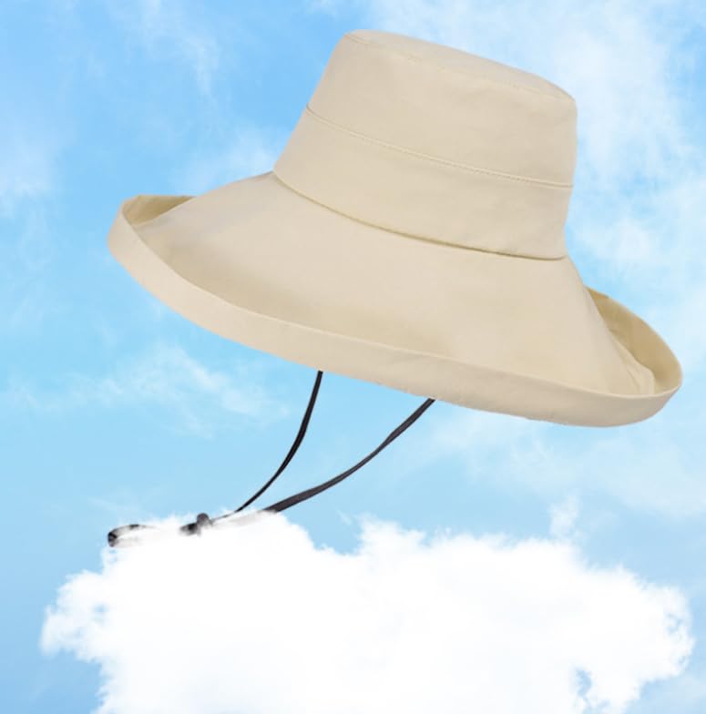 Sombrero femenino color sólido para sol miniatura 5