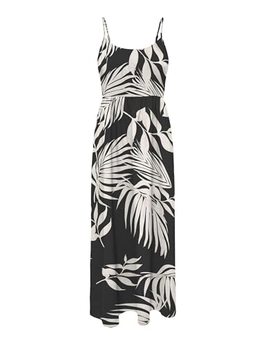 Robe Longue AOP Onlnova Leka Noir S Solution Fluide Confort