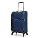 U.S. Traveler Aviron Bay Expandable Softside Luggage with Spinner Wheels, Navy, Carry-on 22-Inch