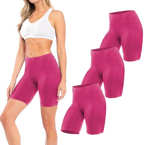 Image of Sexy Basics Women's Cotton Stretch Active Slip Shorts | 3 Pack & 6 Pack Boy Short Boxer Briefs