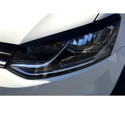 Garnitures de sourcil de paupière de phare avant autocollants pour Polo 6R 6C et Golf