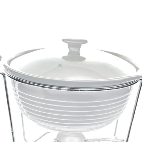 Réchaud Redondo Em Porcelana Com Queimador Dynasty Preto