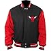 Men’s Chicago Vintage Baseball Bomber Leather Jacket - Ultra Game Letterman Baseball Varsity Black Leather Bull Jacket (as1, alpha, 3x_l, regular, regular, Wool)