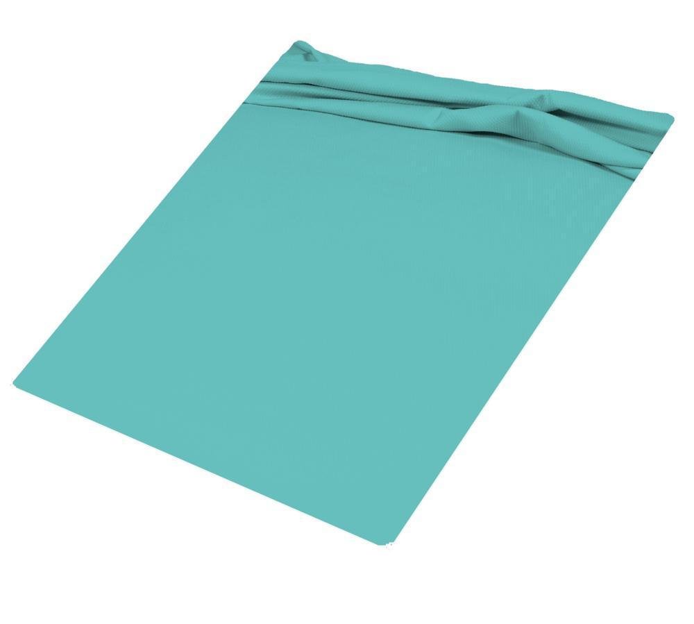Lasa Pure 042 - Piquet bed spread for double bed, 240x260 cm, blue color