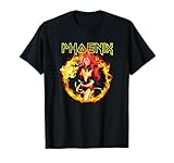 Marvel X-Men Dark Phoenix Fiery Jean Grey Retro Logo T-Shirt