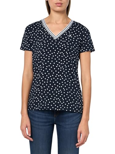 Image of Nautica Women's Solid V-Neck Short Sleeve T-Shirt Shirt