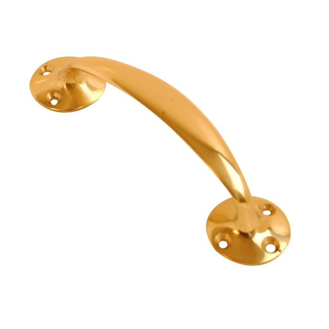 Vibe Brass Bow Handle 175Mm On Pull Handle On For Internal Doors