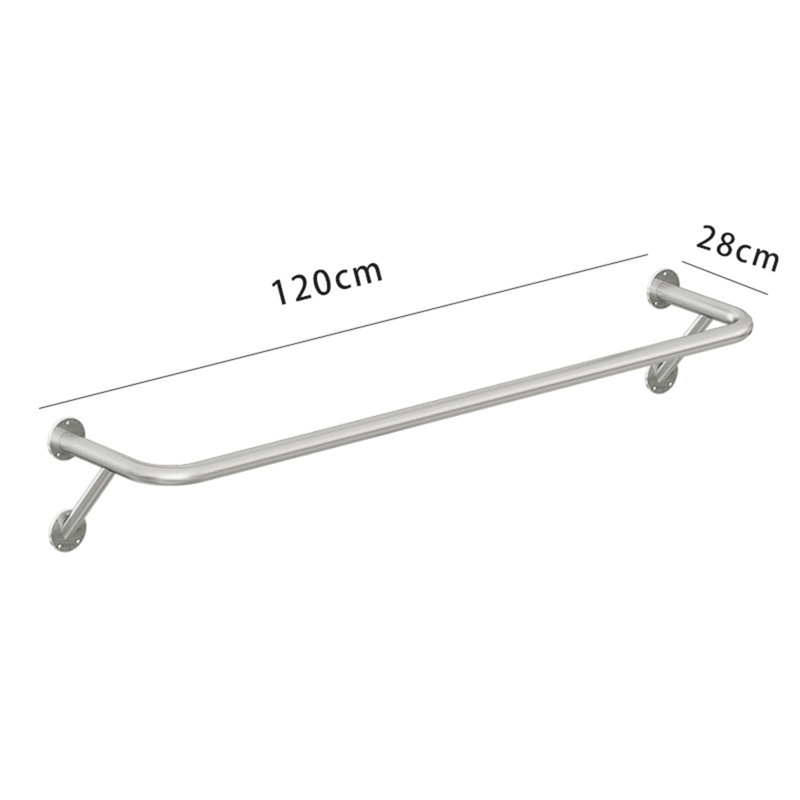 Perchero de Pared, Barra Moderna para Colgar Ropa, Perchero Comercial, de estantes para Colgar Ropa de Acero Inoxidable para Uso Comercial, Barra para Ropa de lavandería, Organizador