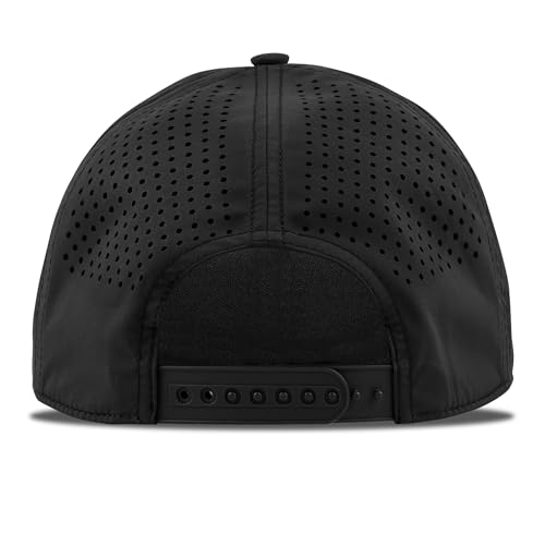 Image of Branded Bills Old Glory PVC Curved 5 Panel Rope USA Hat for Men, Baseball Cap, Adjustable Snapback