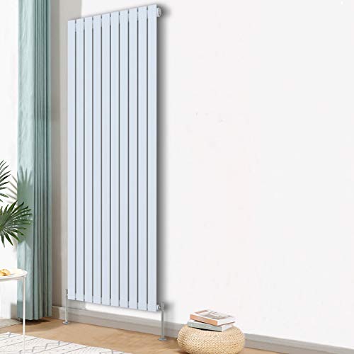Blümme Vertical Single Flat Panel Designer Radiator Bathroom Heater Central Heating Radiators 1800 x 680mm White