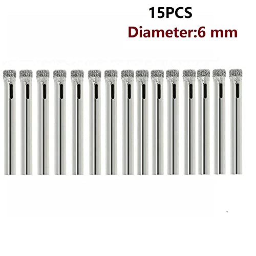 Juego de 15 brocas diamantadas de 6 mm para cerámica miniatura 3