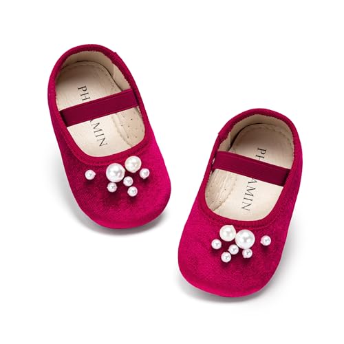 Image of PHIRAMIN Toddler Girl Mary Jane Dress Shoes-Little Girl School Uniform Shoes for Wedding Party